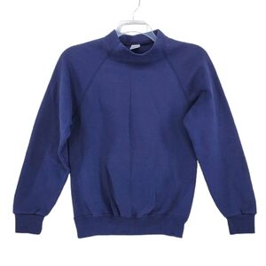 VTG Soffe Sweats Blue Sweatshirt Adult M 38-40 Pullover Crewneck Fleece USA Made